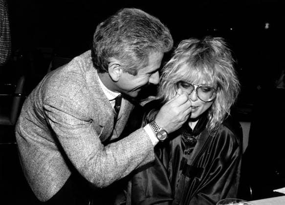 MTV VJ Nina Blackwood with the owner of Dav El Limo in 1986. Robin Kaplan Retna Ltd. MTV VJ Nina Blackwood with the owner of Dav El Limo in 1986. Robin Kaplan Retna Ltd.,  Copyright: x xRobinxKaplanx xAvalonx 0535834039