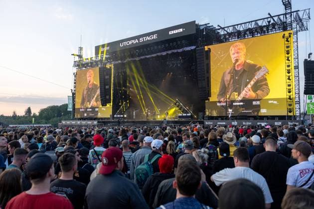 Rock am Ring, Festival Tag 1, Nürburgring, 07.-09.06.2024 Adenau, Deutschland - 7.6.2024: Queens of the Stone Age spielen bei Rock am Ring. Das Festival findet am Nürburgring in der Nähe der Stadt Adenau vom 07.-09.06.2024 statt. Adenau Rheinland-Pfalz Deutschland Copyright: xChristianxEnderx