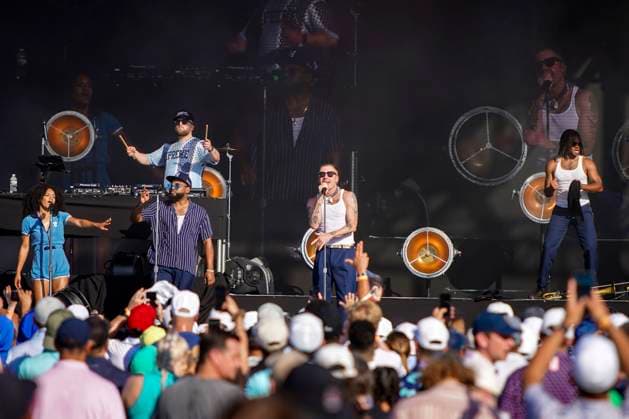 Macklemore live bei einem Konzert beim LIV Golf Event 2024 im Golf Club of Houston. Humble, 08.06.2024
