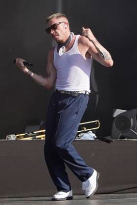 Macklemore live bei einem Konzert beim LIV Golf Event 2024 im Golf Club of Houston. Humble, 08.06.2024