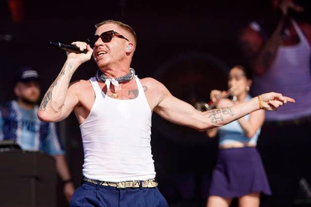 Macklemore live bei einem Konzert beim LIV Golf Event 2024 im Golf Club of Houston. Humble, 08.06.2024