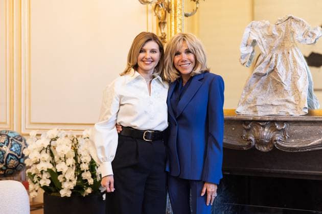 News Themen der Woche KW24 News Bilder des Tages La Premiere Dame ukrainienne Olena Zelenska et la Premiere Dame francaise Brigitte Macron au palais prÃ sidentiel de lElysÃ e Ã Paris Ukrainian First Lady Olena Zelenska and French First Lady Brigitte Macron at the ElysÃ e presidential palace in Paris, France, on June 7, 2024 Ukraine Presidency via Bestimage Paris France  Copyright: xUkrainexPresidencyxviaxBestimagexUkrainexPresidencyxviaxBestimagex