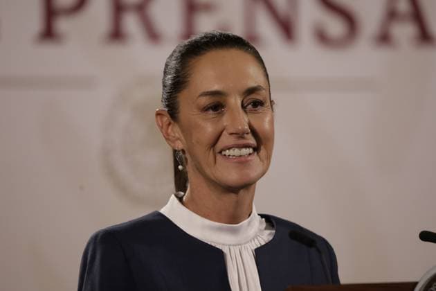Claudia Sheinbaum Incoming President Briefing Mexico s incoming President, Claudia Sheinbaum Pardo, speaks during her first briefing at National Palace after meeting with outgoing president Andres Manuel Lopez Obrador. During the press conference she talked about her announcing her cabinet next week to begin the transition with the Mexican Government. on June 10, 2024 in Mexico City, Mexico. (Photo by Luis Barron Eyepix Group) Copyright: xLuisxBarronx xEyepixxGroupx LB_10062024_122229