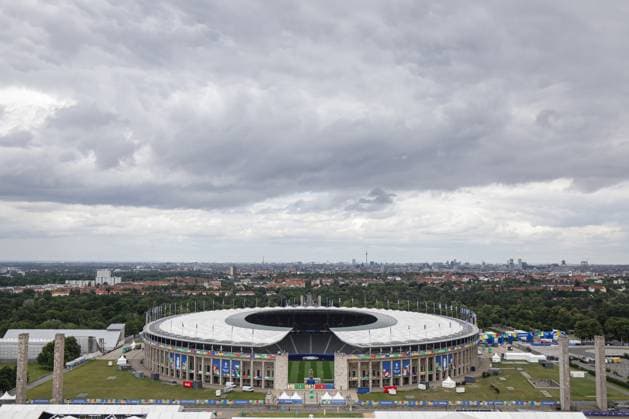 PXL_Berlin Olympic Stadium View at Berlin Olympic Stadium from Bell Tower of Berlin in Berlin, Germany on 11. June 2024. LukaxStanzl PIXSELL