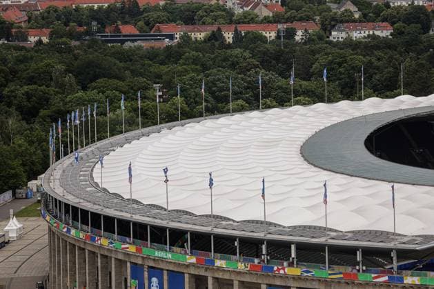 PXL_Berlin Olympic Stadium View at Berlin Olympic Stadium from Bell Tower of Berlin in Berlin, Germany on 11. June 2024. LukaxStanzl PIXSELL