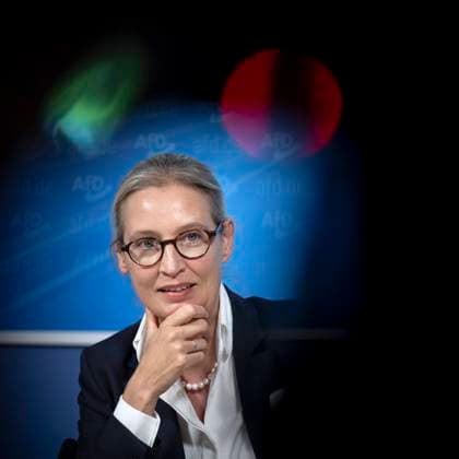 Alice Weidel, AfD Wahlnachlese DEU, Deutschland, Germany, Berlin, 10.06.2024 Alice Weidel , Co-Vorsitzende der AfD Alternative fuer Deutschland am Tag nach der Europawahl zum Thema Wahlnachlese zu den Medien 10. Juni 2024 in Berlin Deutschland . Die AfD belegte mit 15,9 % der Stimmen den zweiten Platz und lag damit vor allen einzelnen aktuellen deutschen Regierungsparteien en: Alice Weidel , co-leader of the AfD , Alternative for Germany speaks to the media the day after European parliamentary elections on June 10 2024 in Berlin Germany . The AfD finished in second place with 15.9% of the vote, ahead of all of the individual current German government coalition parties *** Alice Weidel, AfD Wahlnachlese DEU, Deutschland, Germany, Berlin,