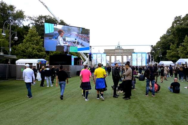 Eröffnung des Fußballkultursommers 2024 anlässlich der Fußball-Europameisterschaft 2024 auf der Fanmeile am Brandenburger Tor. Berlin, 12.06.2024