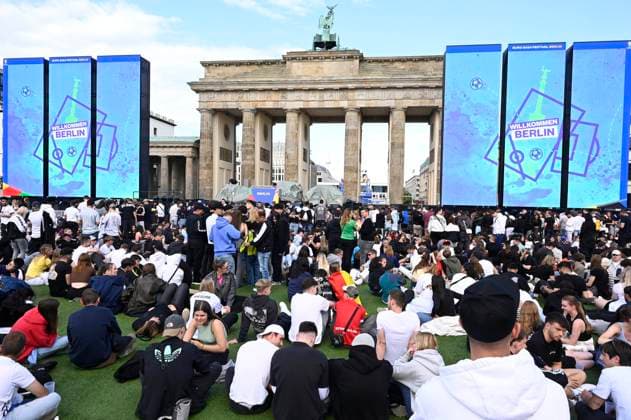 Eröffnung des Fußballkultursommers 2024 anlässlich der Fußball-Europameisterschaft 2024 auf der Fanmeile am Brandenburger Tor. Berlin, 12.06.2024