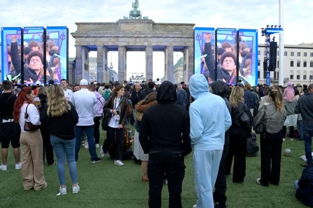 Eröffnung des Fußballkultursommers 2024 anlässlich der Fußball-Europameisterschaft 2024 auf der Fanmeile am Brandenburger Tor. Berlin, 12.06.2024