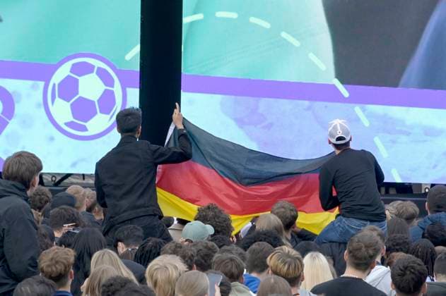 Eröffnung des Fußballkultursommers 2024 anlässlich der Fußball-Europameisterschaft 2024 auf der Fanmeile am Brandenburger Tor. Berlin, 12.06.2024
