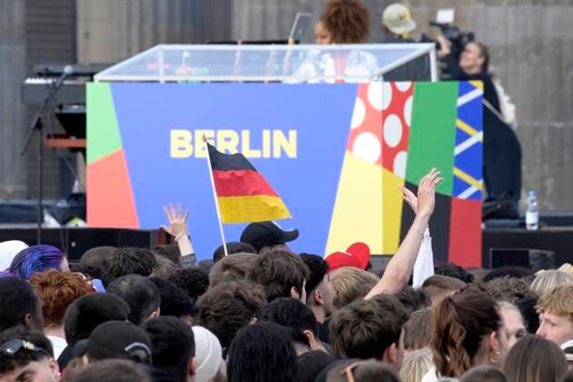 Eröffnung des Fußballkultursommers 2024 anlässlich der Fußball-Europameisterschaft 2024 auf der Fanmeile am Brandenburger Tor. Berlin, 12.06.2024