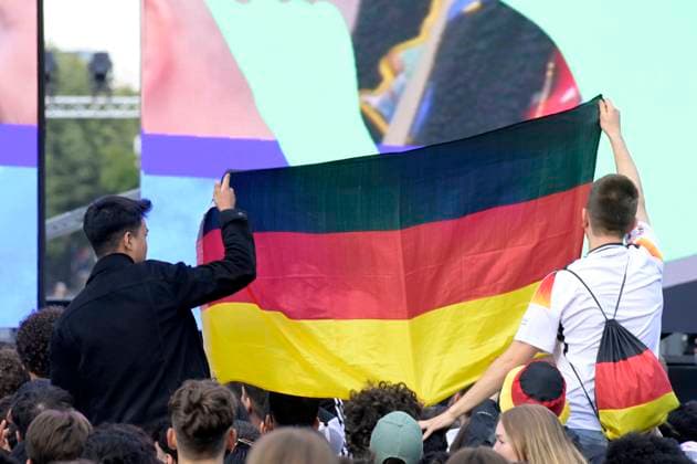 Eröffnung des Fußballkultursommers 2024 anlässlich der Fußball-Europameisterschaft 2024 auf der Fanmeile am Brandenburger Tor. Berlin, 12.06.2024