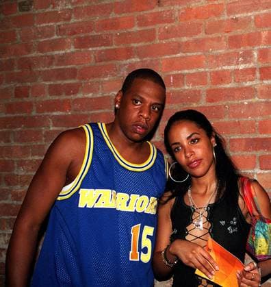 VIBE MAGAZINE PARTY NY AALIYAH AND JAY Z AT THE VIBE PARTY HELD AT THE PUCK BUILDING. NEW YORK CITY. 27 JUNE 2000. AALIYAH AND JAY Z,  Copyright: xCarolinexTorem-Craigx xAvalonx 0543600266