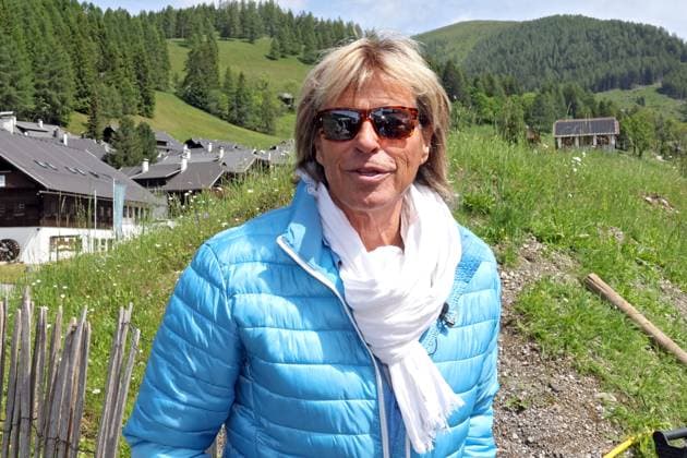ORF Wenn die Musi spielt . Sänger Hansi Hinterseer am Rande von Proben zum Musik Open Air Wenn die Musi spielt am 14.06.2024 in Bad Kleinkirchheim. 20240614SBK0008