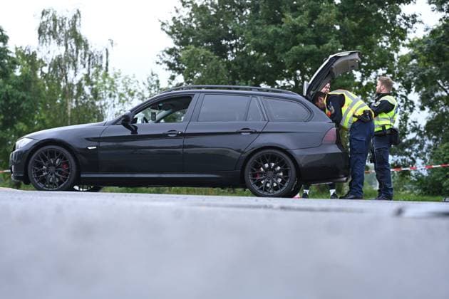 Grenzkontrolle im Anreiseverkehr zum ersten Spiel der Niederlande. Seit den Frühen Morgenstunden des 15. Juni kontrolliert die Bundespolizeidirektion Bad Bentheim am Grenzübergang Bunderneuland den Anreiseverkehr zum Länderspiel der niederländischen Nationalmannschaft. Bunde Niedersachsen Deutschland