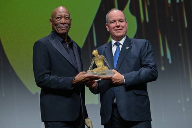 63rd Monte Carlo Television Festival Morgan Freeman , SAS Prince Albert de Monaco 306213 2024 06 14  Copyright: xLionelxGuericolas MPPx STAR_306213_198