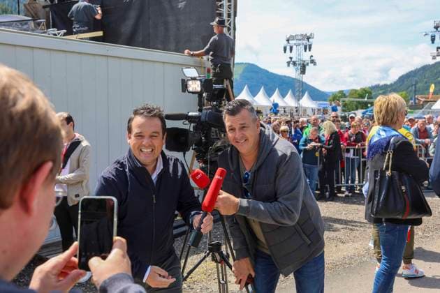 13.06.2024, Bad Kleinkircheim, AUT, Unterwegs in Kärnten, Reportage, Wenn die Musi Spielt 2024, im Bild Marc Pircher,