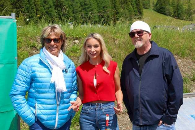 13.06.2024, Bad Kleinkircheim, AUT, Unterwegs in Kärnten, Reportage, Wenn die Musi Spielt 2024, im Bild Hansi Hinterseer, Dj-Ötzi, ð‘¨ð‘µð‘µð‘¨-ð‘ªð‘¨ð‘¹ð‘°ð‘µð‘¨ ð‘¾ð’ð’äð’ ð’ ð’ ð’‰ð’‚ð’ ð’a,