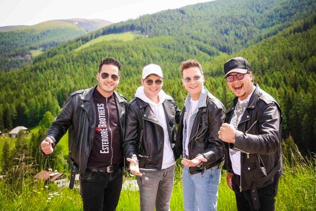 13.06.2024, Bad Kleinkircheim, AUT, Unterwegs in Kärnten, Reportage, Wenn die Musi Spielt 2024, im Bild Esteriore Brothers,