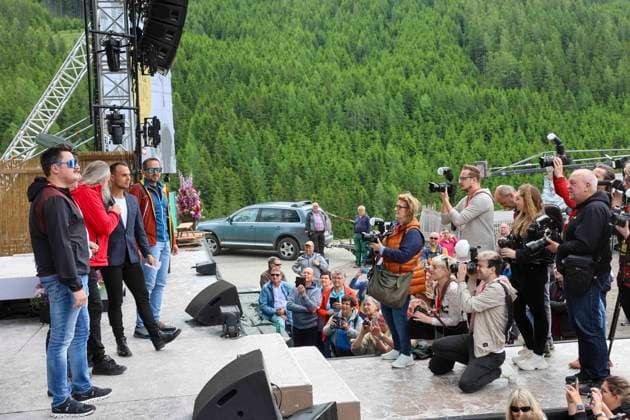 13.06.2024, Bad Kleinkircheim, AUT, Unterwegs in Kärnten, Reportage, Wenn die Musi Spielt 2024, im Bild Die Mayerhofner,