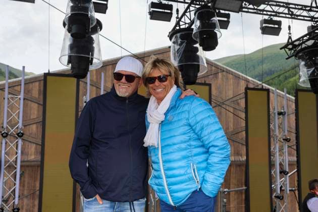 13.06.2024, Bad Kleinkircheim, AUT, Unterwegs in Kärnten, Reportage, Wenn die Musi Spielt 2024, im Bild DJ Ötzi, Hansi Hinterseer,