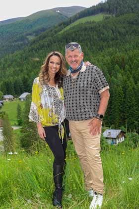 13.06.2024, Bad Kleinkircheim, AUT, Unterwegs in Kärnten, Reportage, Wenn die Musi Spielt 2024, im Bild Petra Frey, Semino Rossi,