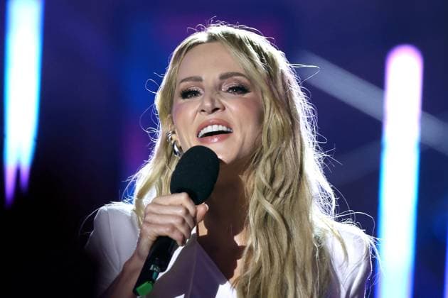 ORF Wenn die Musi spielt . Sängerin Melissa Naschenweng während Proben zum Musik Open Air Wenn die Musi spielt am 14.06.2024 in Bad Kleinkirchheim. 20240615SBK0219