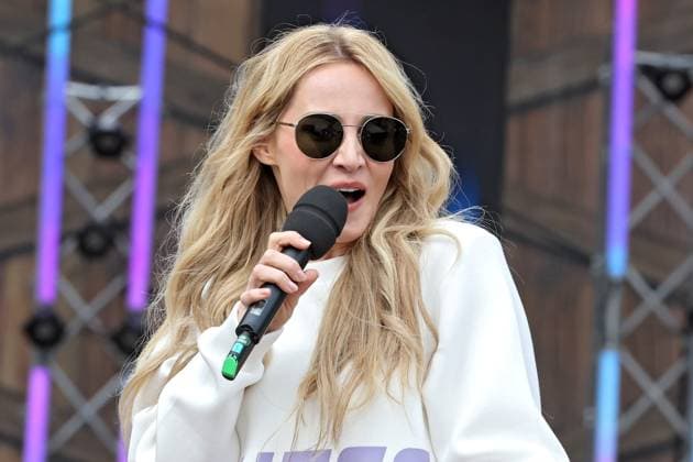 ORF Wenn die Musi spielt . Sängerin Melissa Naschenweng während Proben zum Musik Open Air Wenn die Musi spielt am 14.06.2024 in Bad Kleinkirchheim. 20240615SBK0040
