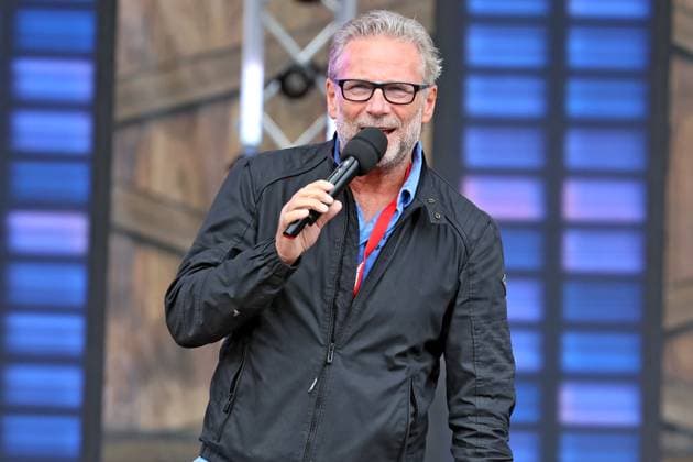 ORF Wenn die Musi spielt . Sänger Gottfried Würcher ( Die Nockis ) während Proben zum Musik Open Air Wenn die Musi spielt am 14.06.2024 in Bad Kleinkirchheim. 20240615SBK0033