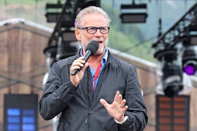 ORF Wenn die Musi spielt . Sänger Gottfried Würcher ( Die Nockis ) während Proben zum Musik Open Air Wenn die Musi spielt am 14.06.2024 in Bad Kleinkirchheim. 20240615SBK0034