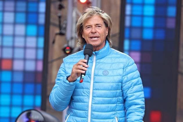 ORF Wenn die Musi spielt . Sänger Hansi Hinterseer während Proben zum Musik Open Air Wenn die Musi spielt am 14.06.2024 in Bad Kleinkirchheim. 20240615SBK0019