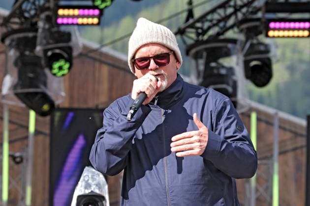 ORF Wenn die Musi spielt . DJ Ötzi während Proben zum Musik Open Air Wenn die Musi spielt am 14.06.2024 in Bad Kleinkirchheim. 20240615SBK0058