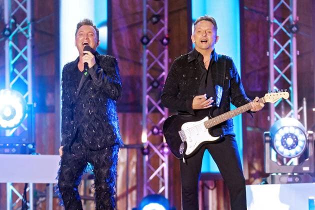 ORF Wenn die Musi spielt . Duo Fantasy während Proben zum Musik Open Air Wenn die Musi spielt am 14.06.2024 in Bad Kleinkirchheim. 20240615SBK0147