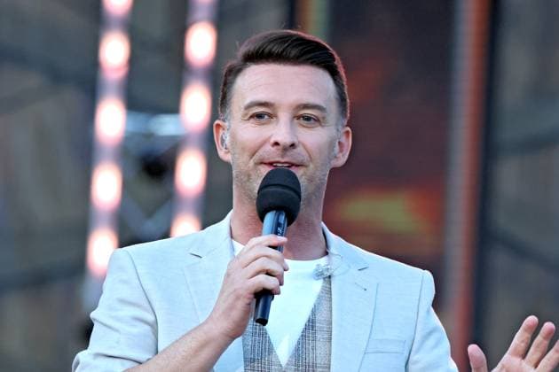 ORF Wenn die Musi spielt . Moderator Marco Ventre während Proben zum Musik Open Air Wenn die Musi spielt am 14.06.2024 in Bad Kleinkirchheim. 20240615SBK0078