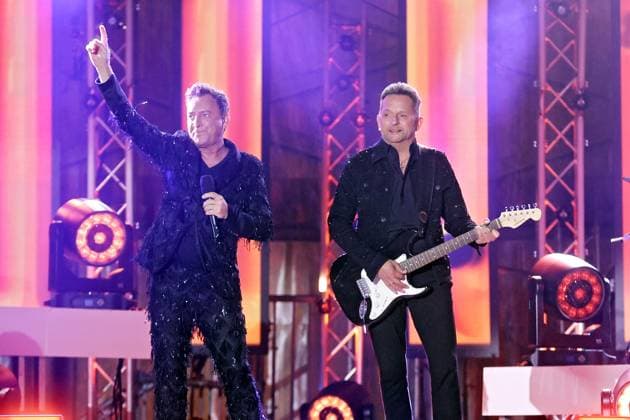 ORF Wenn die Musi spielt . Duo Fantasy während Proben zum Musik Open Air Wenn die Musi spielt am 14.06.2024 in Bad Kleinkirchheim. 20240615SBK0149