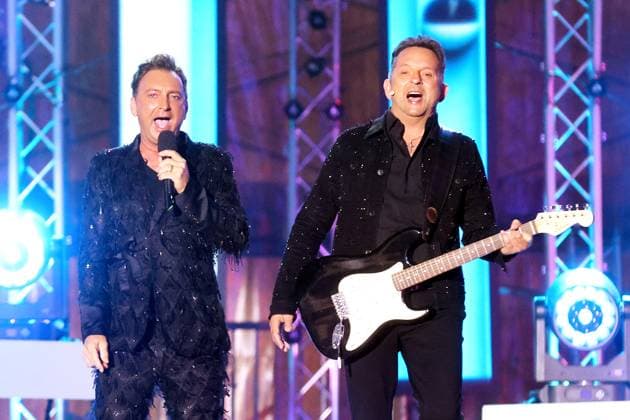 ORF Wenn die Musi spielt . Duo Fantasy während Proben zum Musik Open Air Wenn die Musi spielt am 14.06.2024 in Bad Kleinkirchheim. 20240615SBK0151