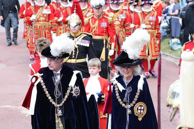 . 17 06 2024. Windsor , United Kingdom. King Charles III, Queen Camilla and other members of the UK Royal Family at the Garter Day service at Windsor Castle, United Kingdom.  xStephenxLockx xi-Imagesx IIM-25311-0007
