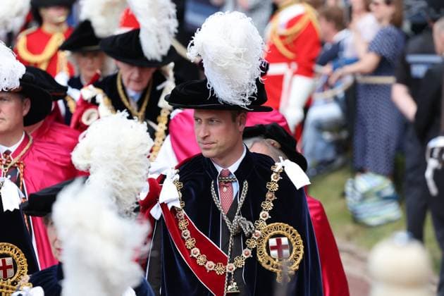 . 17 06 2024. Windsor , United Kingdom. King Charles III, Queen Camilla and other members of the UK Royal Family at the Garter Day service at Windsor Castle, United Kingdom.  xStephenxLockx xi-Imagesx IIM-25311-0014