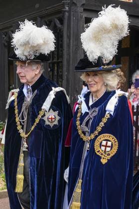 The Prince of Wales leaves after attending the annual Order of the Garter Service at St George s Chapel, Windsor Castle. Featuring: King Charles III, Queen Camilla Where: Windsor, United Kingdom When: 17 Jun 2024 Credit: Cover Images EDITORIAL USE ONLY. NOT FOR USE BY NEWSPAPERS BASED IN THE UK. Copyright: xx coverimg53858420