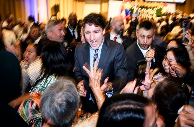 June 17, 2024, Ottawa, On, CAN: Prime Minister Justin Trudeau greets attendees after his remarks at the Filipino Heritage Month reception, in Ottawa, on Monday, June 17, 2024. Ottawa CAN  - ZUMAc35_ 20240617_zaf_c35_065 Copyright: xJustinxTangx