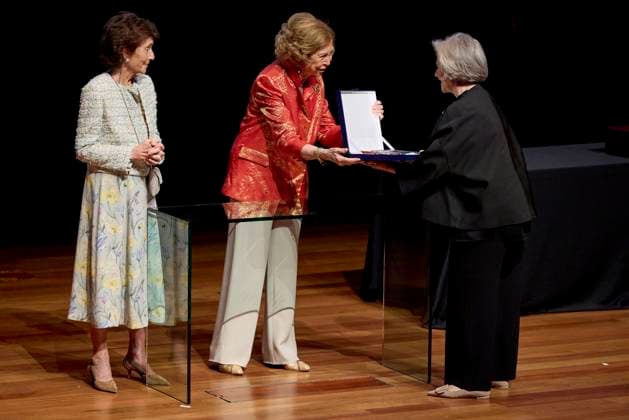 June 18, 2024, Madrid, Madrid, Spain: QUEEN Sofia of Spain attends the closing ceremony and concert of the 2023-2024 Academic year of the Queen Sofia Higher School of Music at the Reina Sofia museum Madrid Spain - ZUMAc260 20240618_zep_c260_042 Copyright: xMikexChicorrox