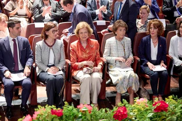 Entertainment Bilder des Tages June 18, 2024, Madrid, Madrid, Spain: QUEEN Sofia of Spain attends the closing ceremony and concert of the 2023-2024 Academic year of the Queen Sofia Higher School of Music at the Reina Sofia museum Madrid Spain - ZUMAc260 20240618_zep_c260_044 Copyright: xMikexChicorrox