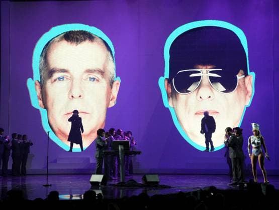 Brit Awards 2009 - Show The Pet Shop Boys during the Brit Awards 2009 show, Earls Court, London. 18 February 2009. Picture by John Marshall ,  Copyright: xJohnxMarshallx xAvalonx 0546936134