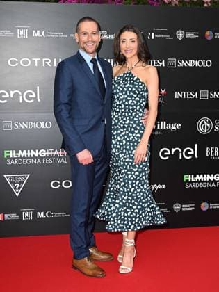 Santa Margherita di Pula, Cagliari, 7th edition of the Filming Italy Sardinia Festival, Red Carpet awards ceremony in the early evening. Santa Margherita di Pula, Cagliari, 7th edition of the Filming Italy Sardinia Festival, Red Carpet awards ceremony in the early evening. Pictured: Ioan Gruffudd, Bianca Wallace Cagliari Italy  Copyright: xIPA ABACAx