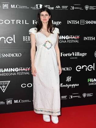 Cagliari: Santa Margherita di Pula, Cagliari, 7th edition of the Filming Italy Sardinia Festival, Red Carpet awards ceremony in the early evening. In the photo: Alexandra Daddario Cagliari  - ZUMAp169 20240621_zea_p169_153 Copyright: xIPAx