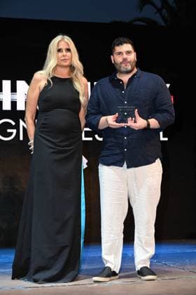 Santa Margherita di Pula, Cagliari, 7th edition of the Filming Italy Sardinia Festival, Red Carpet awards ceremony in the early evening. Santa Margherita di Pula, Cagliari, 7th edition of the Filming Italy Sardinia Festival, Red Carpet awards ceremony in the early evening. In the photo: Salvatore Esposito Cagliari Italy  Copyright: xIPA ABACAx