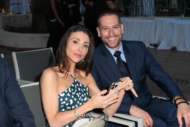 Cagliari: Santa Margherita di Pula, Cagliari, 7th edition of the Filming Italy Sardinia Festival, Red Carpet awards ceremony in the early evening. Pictured: Ioan Gruffudd, Bianca Wallace Cagliari  - ZUMAp169 20240621_zea_p169_209 Copyright: xIPAx