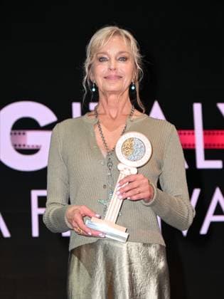 Cagliari: Santa Margherita di Pula, Cagliari, 7th edition of the Filming Italy Sardinia Festival, Red Carpet awards ceremony in the early evening. Pictured: Bo Derek Cagliari  - ZUMAp169 20240621_zea_p169_252 Copyright: xIPAx
