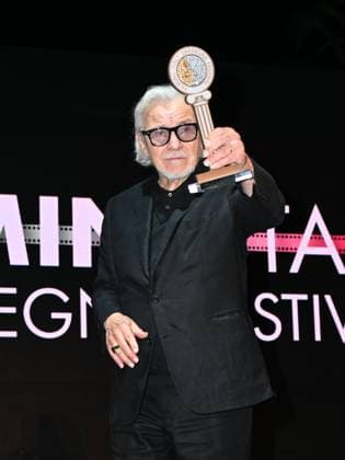 Cagliari: Santa Margherita di Pula, Cagliari, 7th edition of the Filming Italy Sardinia Festival, Red Carpet awards ceremony in the early evening. In the photo: Harvey Keitel Cagliari  - ZUMAp169 20240621_zea_p169_265 Copyright: xIPAx