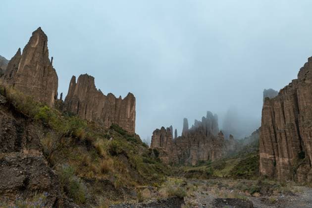 Creative Highlights World Valley of the Animas in La Paz Bolivia with its rocks La Paz, La Paz Department, Bolivia R_HIIT2406232F-1467483-01